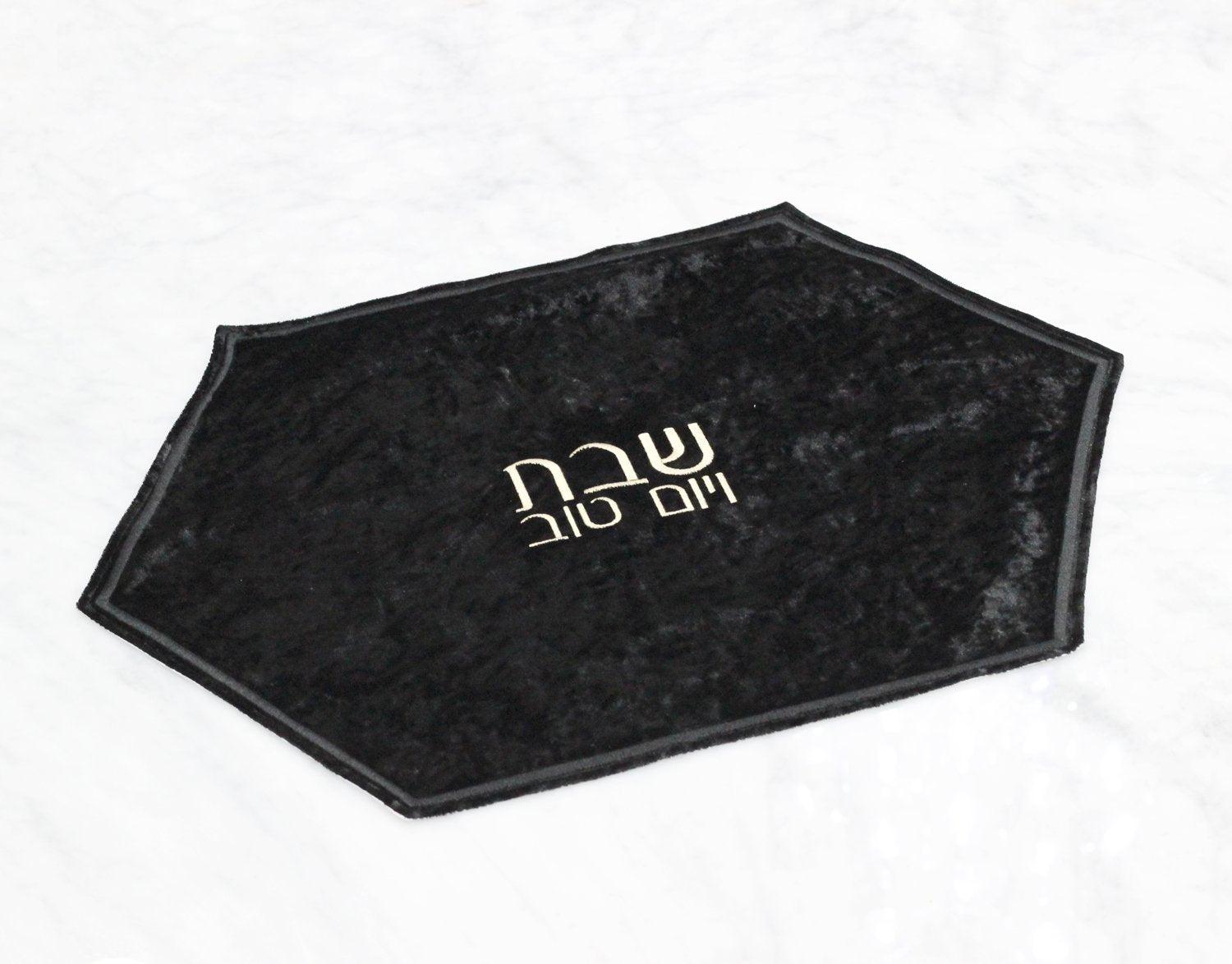 Velvet Hexagon Challah Cover - Elegant Linen