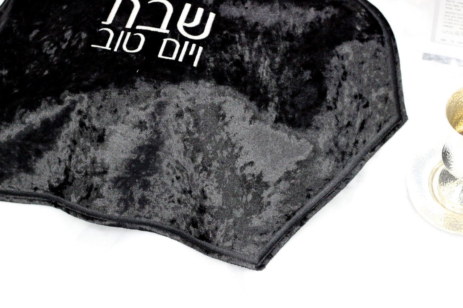 Velvet Hexagon Challah Cover - Elegant Linen