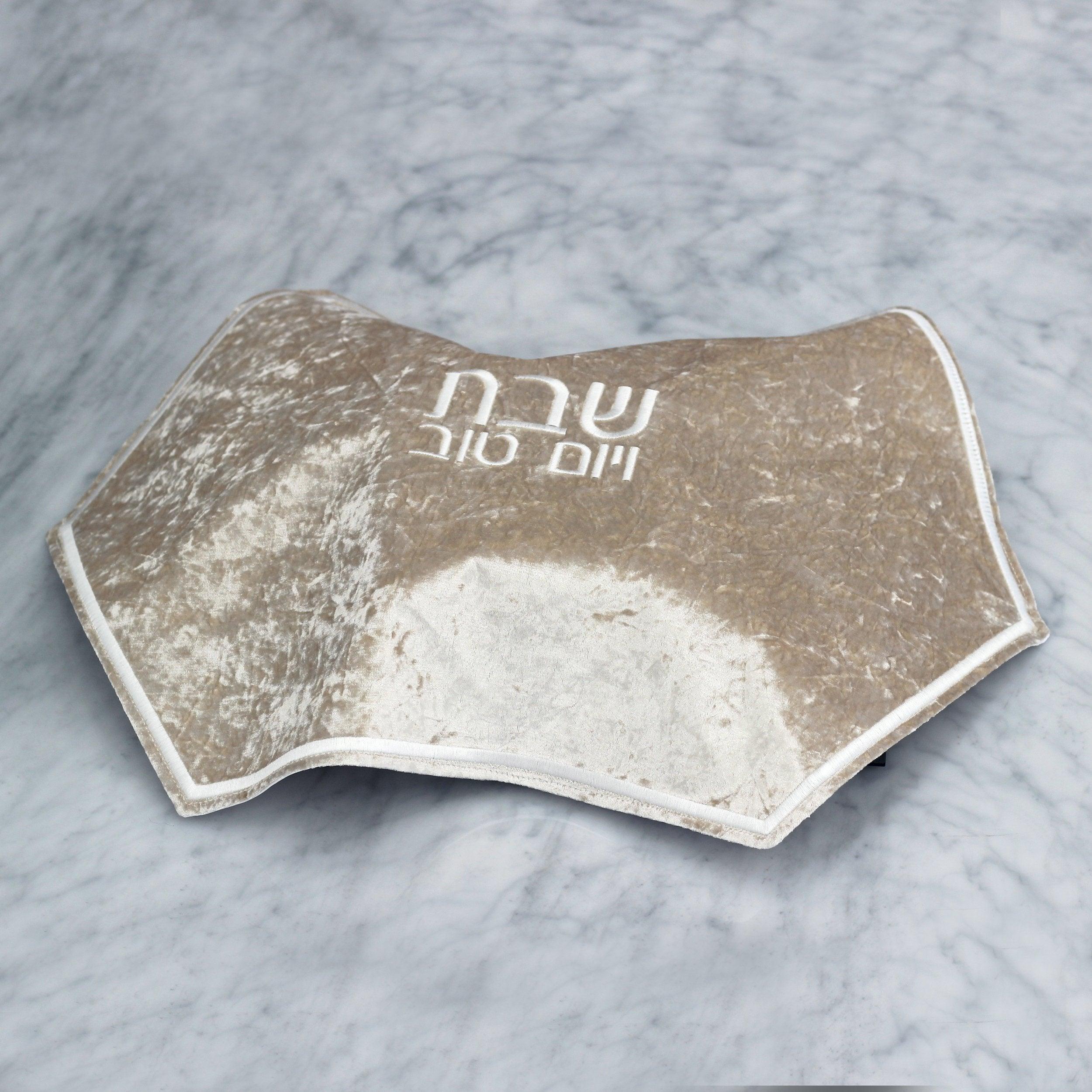 Velvet Hexagon Challah Cover - Elegant Linen