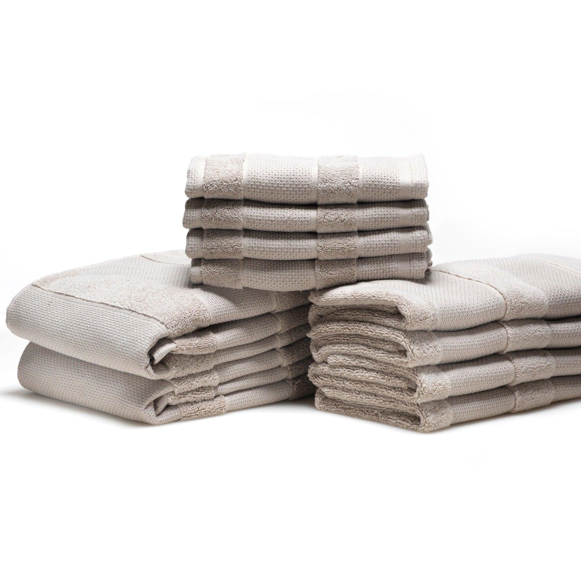 Waffle Towel Taupe - Elegant Linen