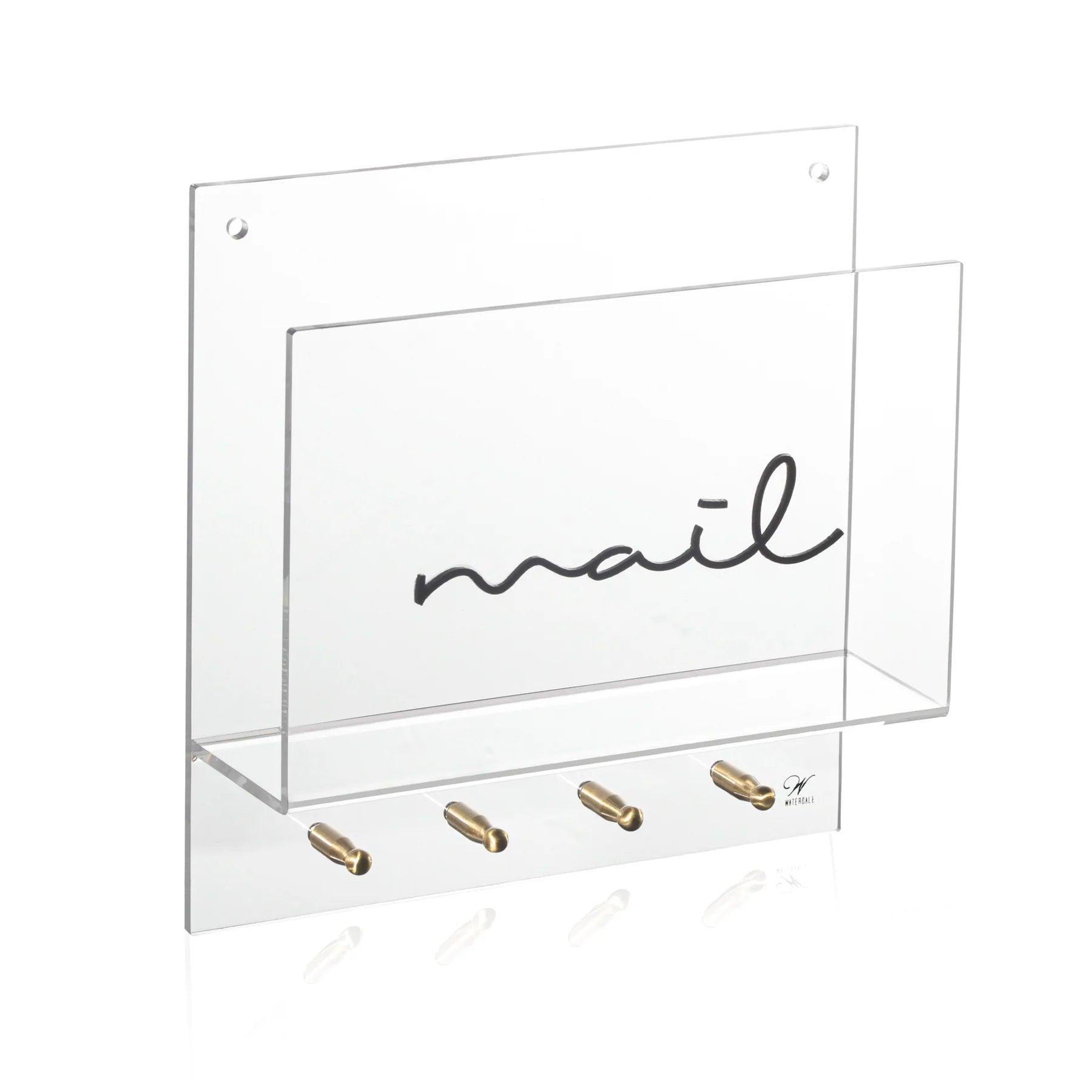 Wall Mail / Key Holder - Elegant Linen