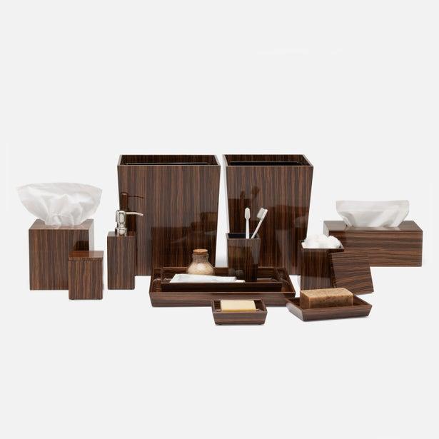 Westerly Bath Accessories-Ebony Veneer - Elegant Linen