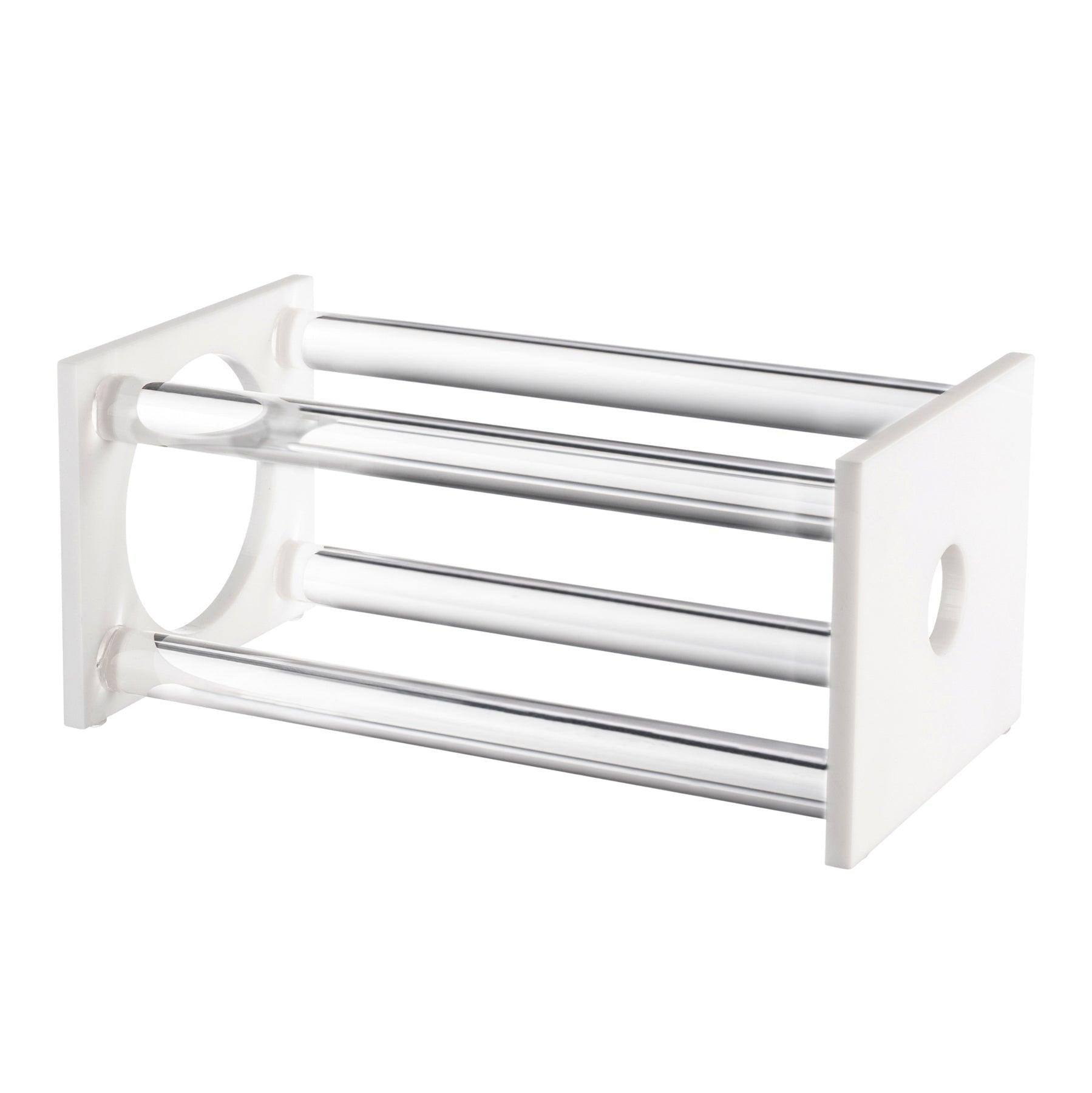 White Dowel Wine Stand - Elegant Linen