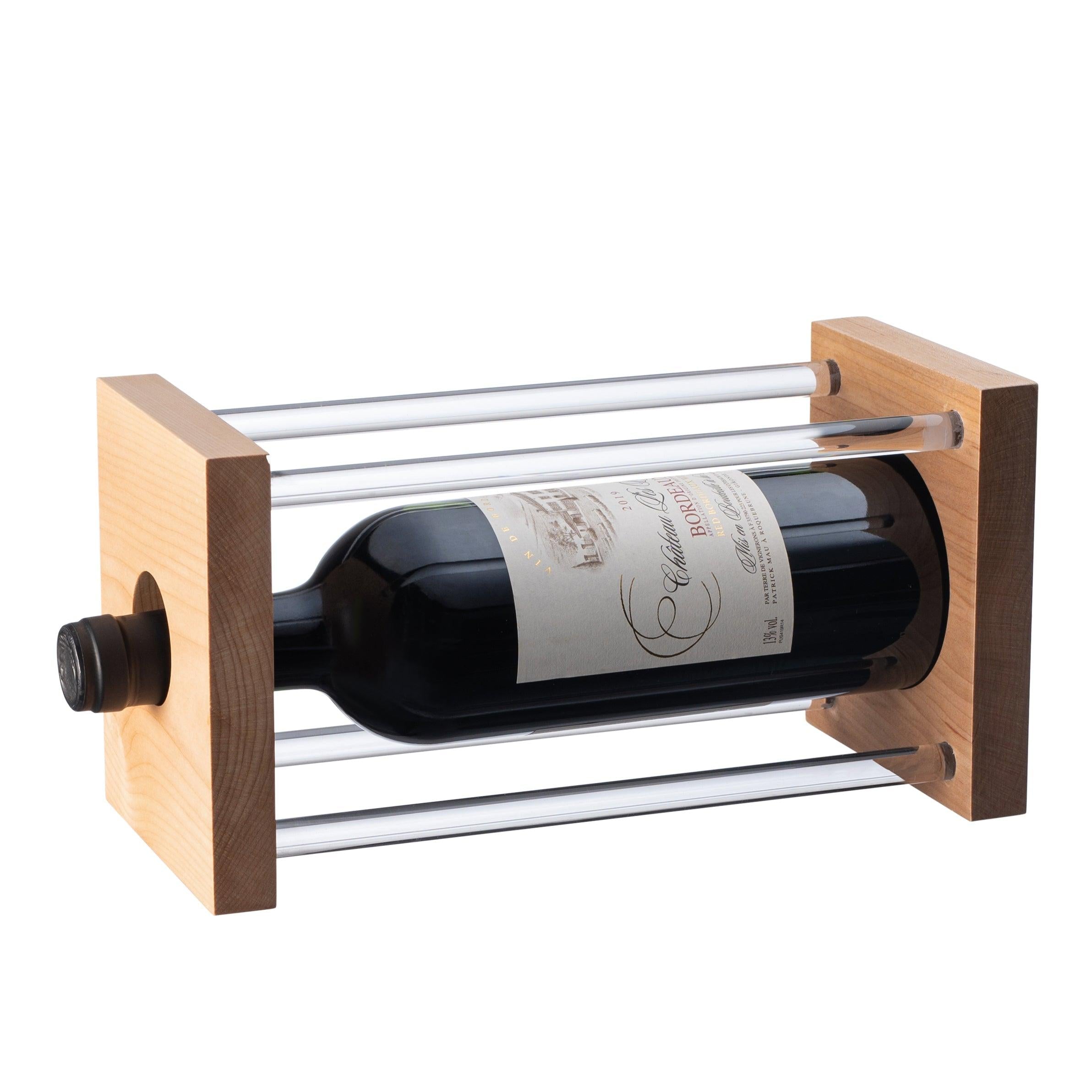 Wood Dowel Wine Stand - Elegant Linen