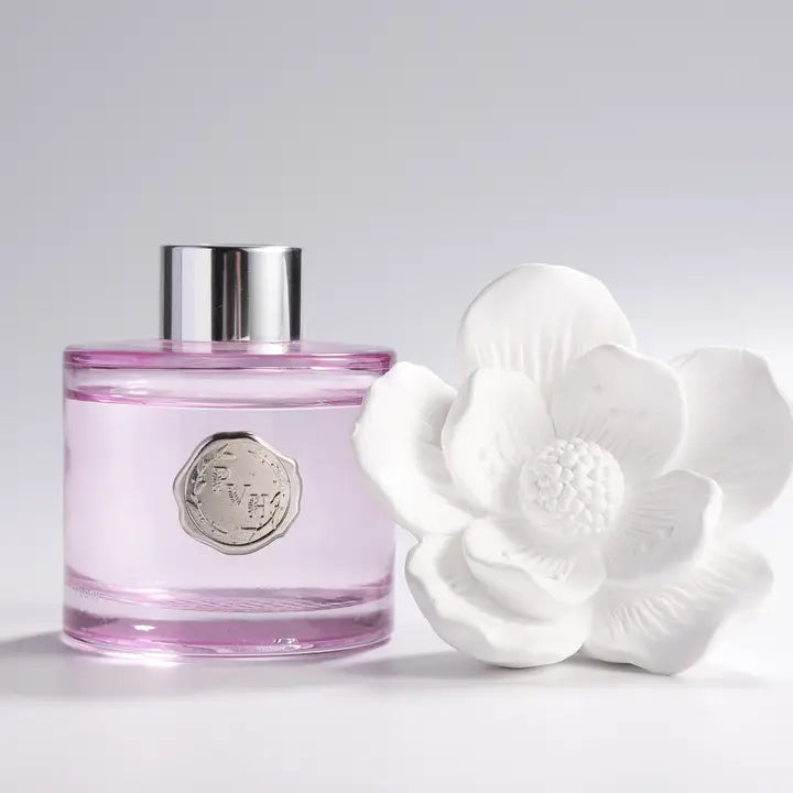 Ceramic Flower Fragrance Diffuser Set - Fleur De Lys