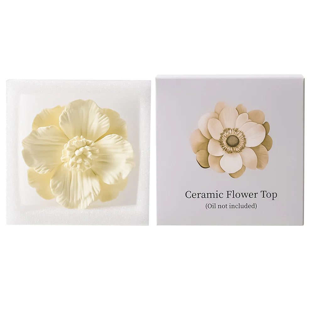 Yellow Ceramic Flower Diffuser Refill