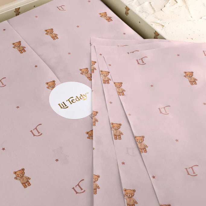 Lil Teddy’s Merry Go Snuggle Sugary Pink Blanket