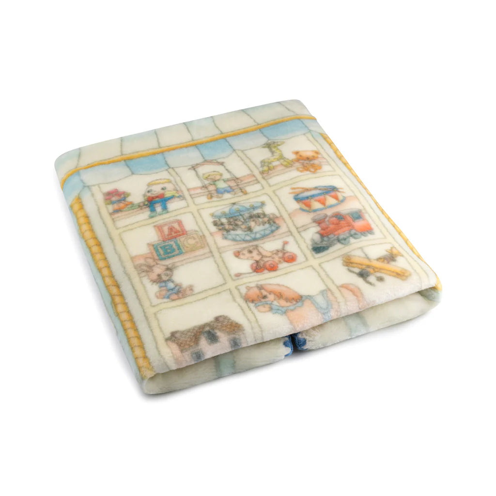 Lil Teddy's Toyshop Blueberry Biscuit Blanket