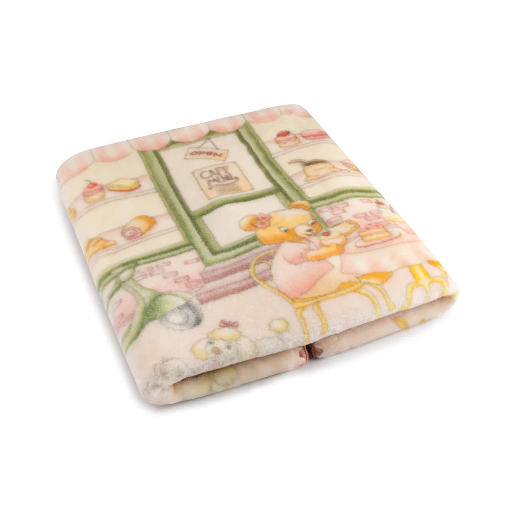 The Lil Teddy's Pawfect Brew Sugary Pink Blanket