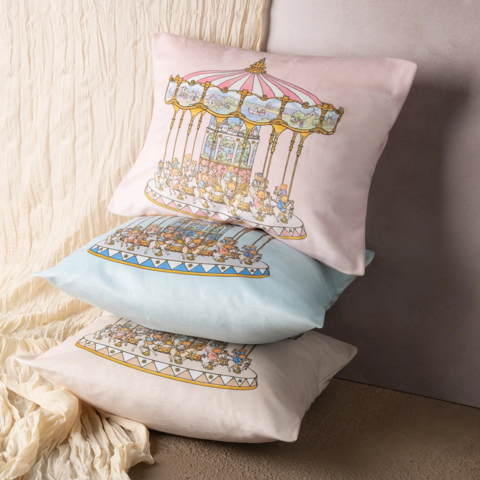 Lil Teddy's Merry Go Cushion