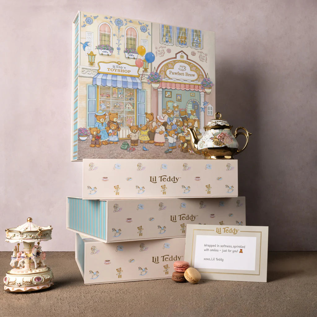 Lil Teddy's Toyshop Blueberry Biscuit Blanket