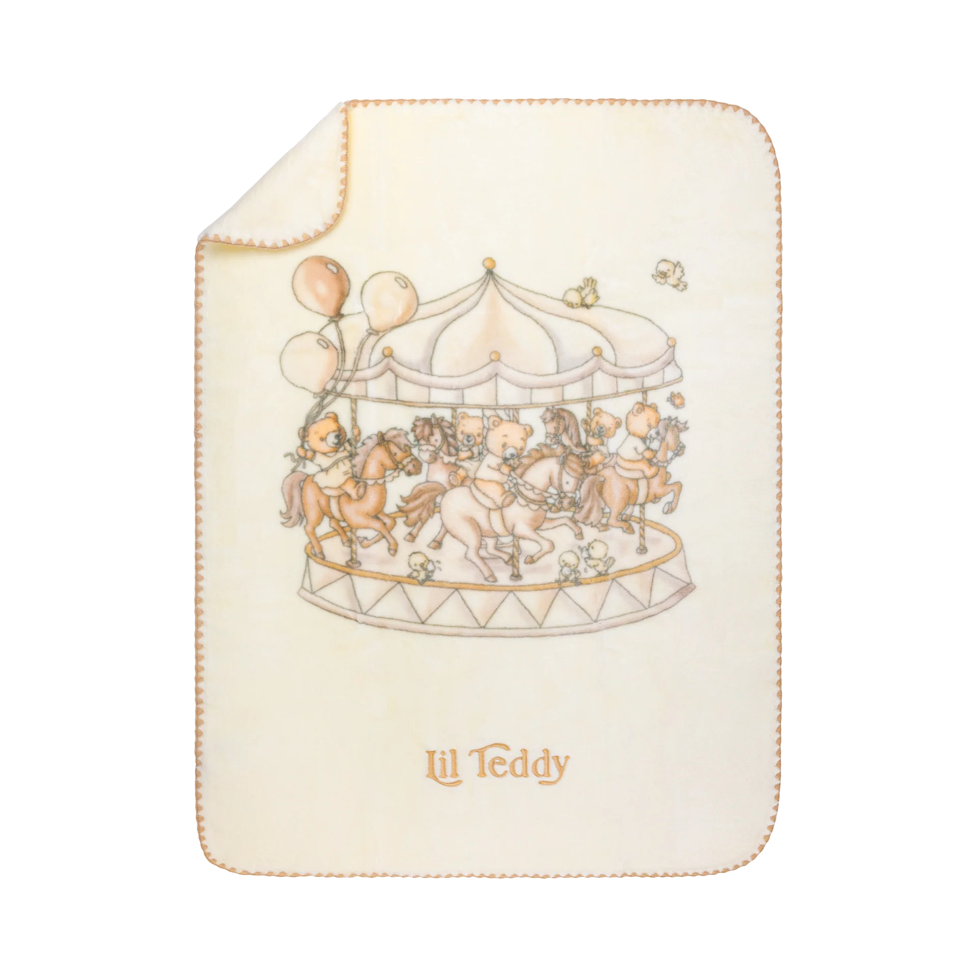 Lil Teddy’s Merry Go Snuggle Blanket