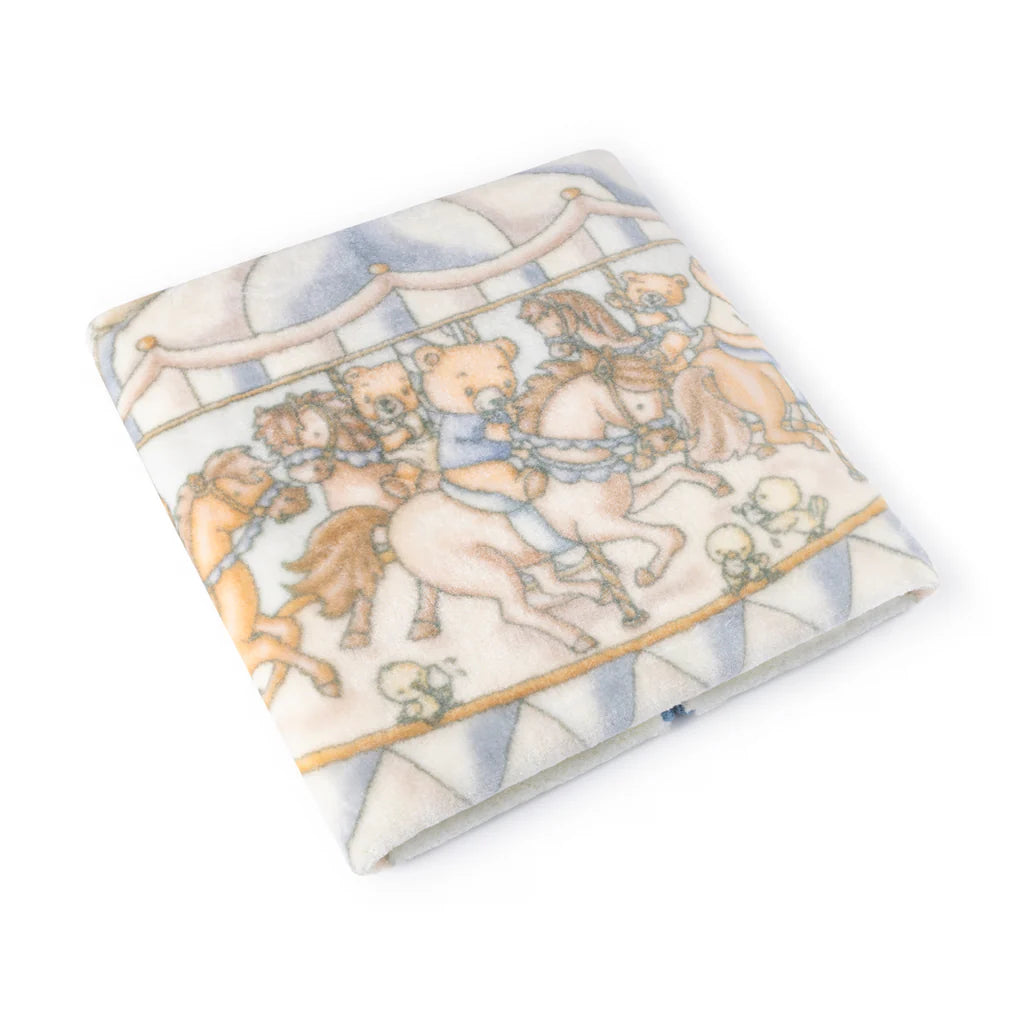 Lil Teddy’s Merry Go Snuggle Blueberry Biscuit Blanket