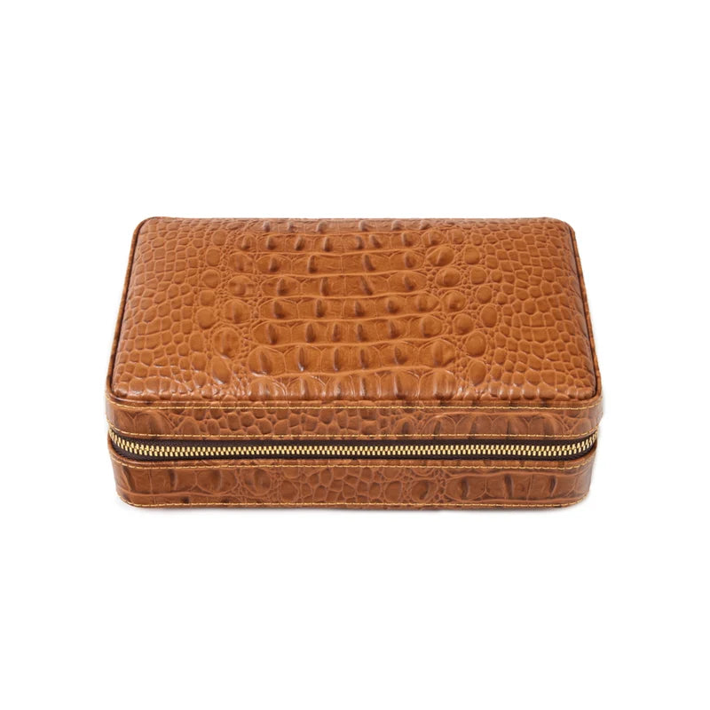 Cain Croco Cigar Travel Case