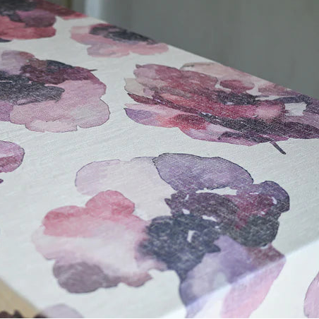 Burgundy Blossom Tablecloth
