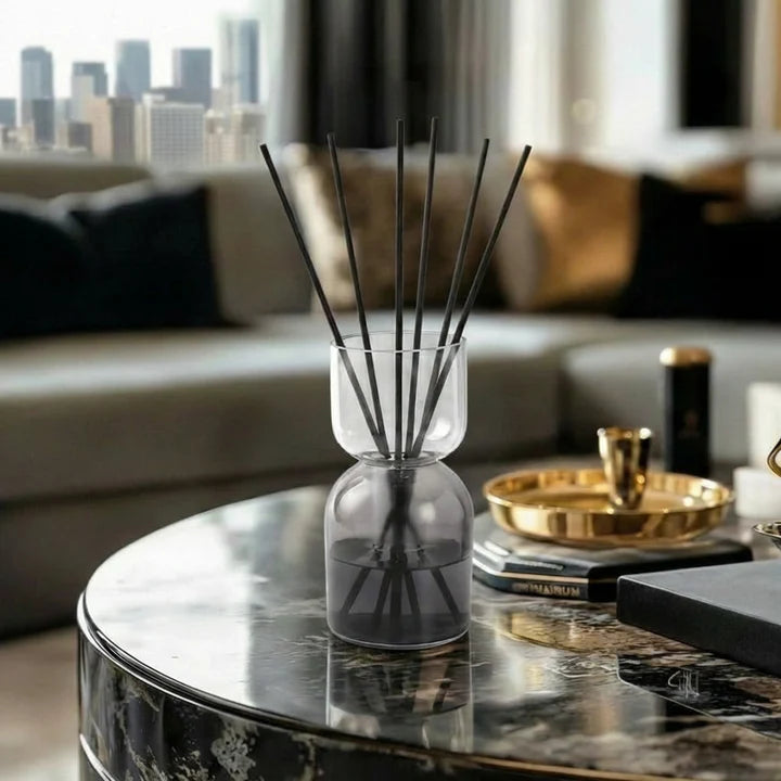 Reed Diffuser, Pink Bottom, Amber Top