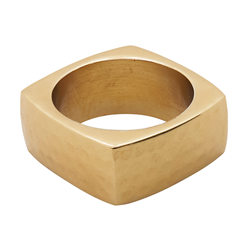 Square Hammered Napkin Ring