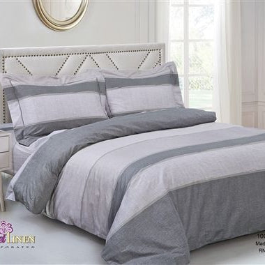 French Beige Grey 6 Piece Bedding Set