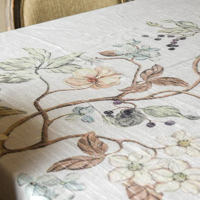 Earthy Blossoms Tablecloth