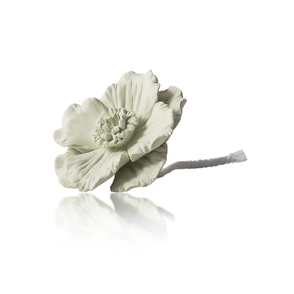 Light Green Ceramic Flower Diffuser - White Jasmine