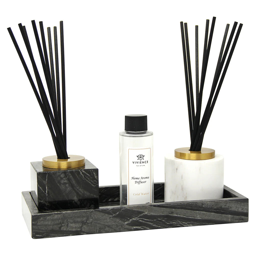White Marble Reed Diffuser - White Flower Scent