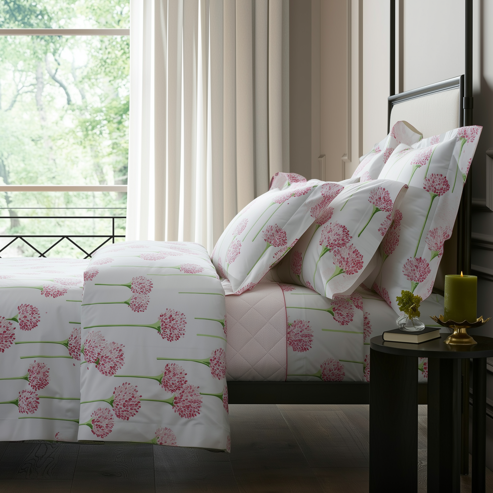 Charlotte Peony 4 Piece Bedding Set