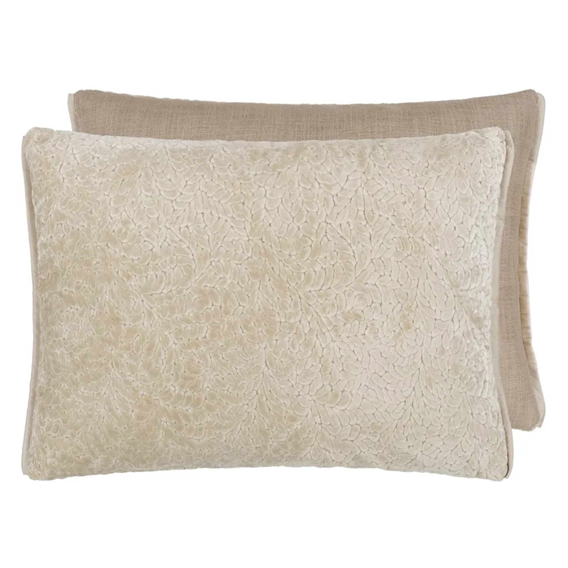 Cartouche Linen Velvet Cushion