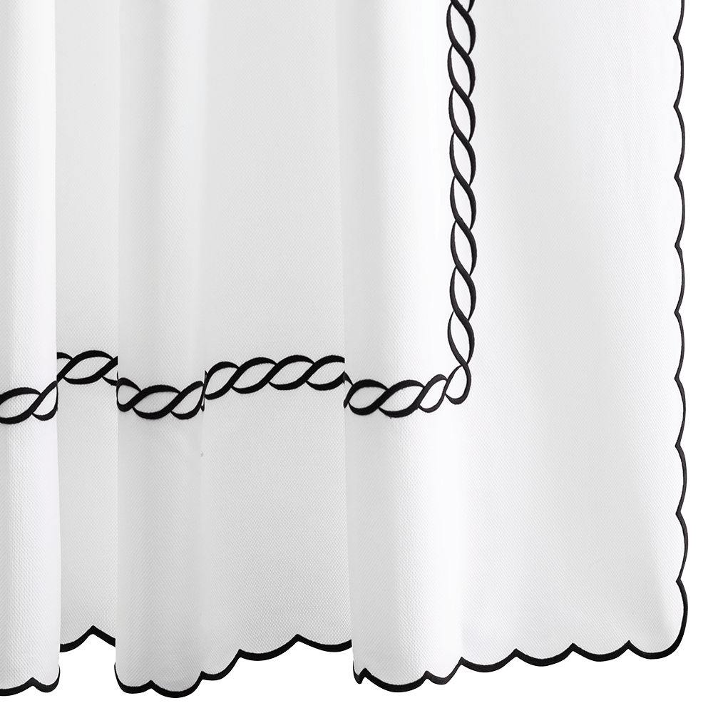 Classic Chain Scallop Shower Curtain