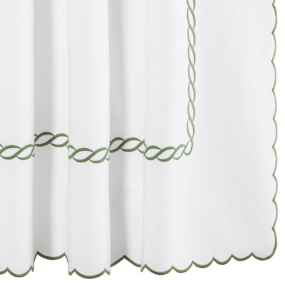 Classic Chain Scallop Shower Curtain