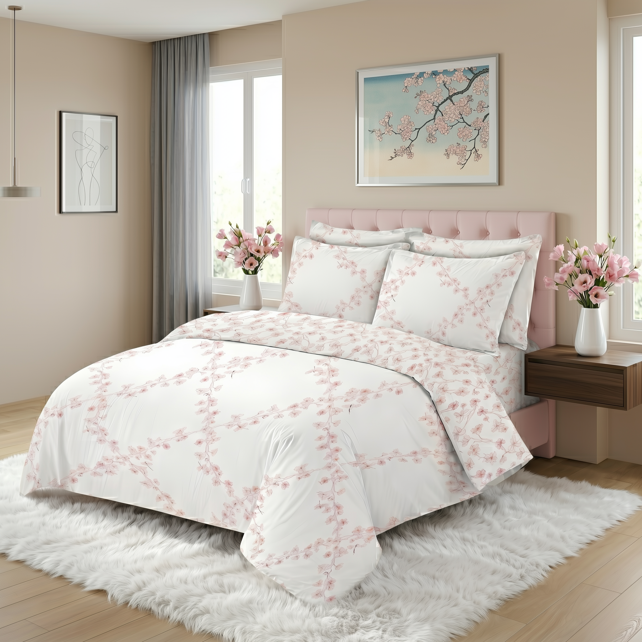 Clover 4 Piece Bedding Set