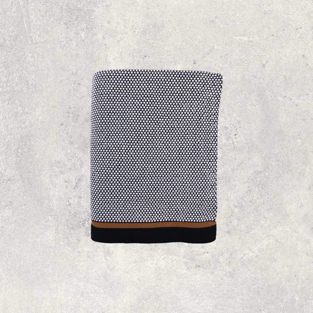 Stipple Stripe Organic Cotton Throw Blanket