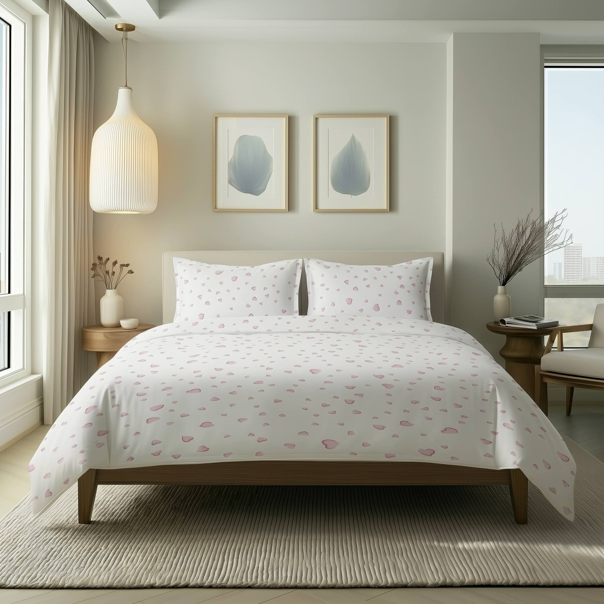 Cuoricini 4 Piece Bedding Set