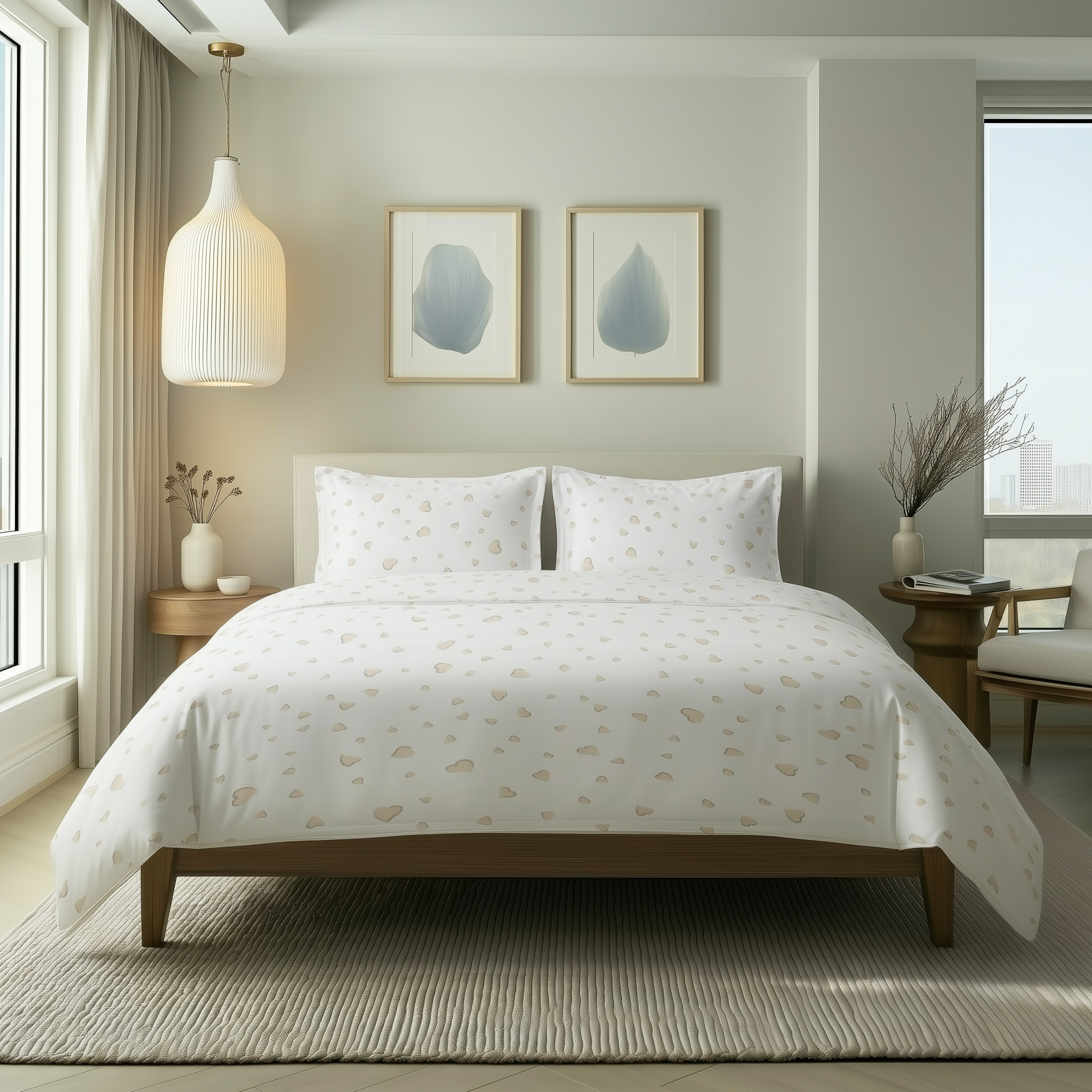 Cuoricini 4 Piece Bedding Set