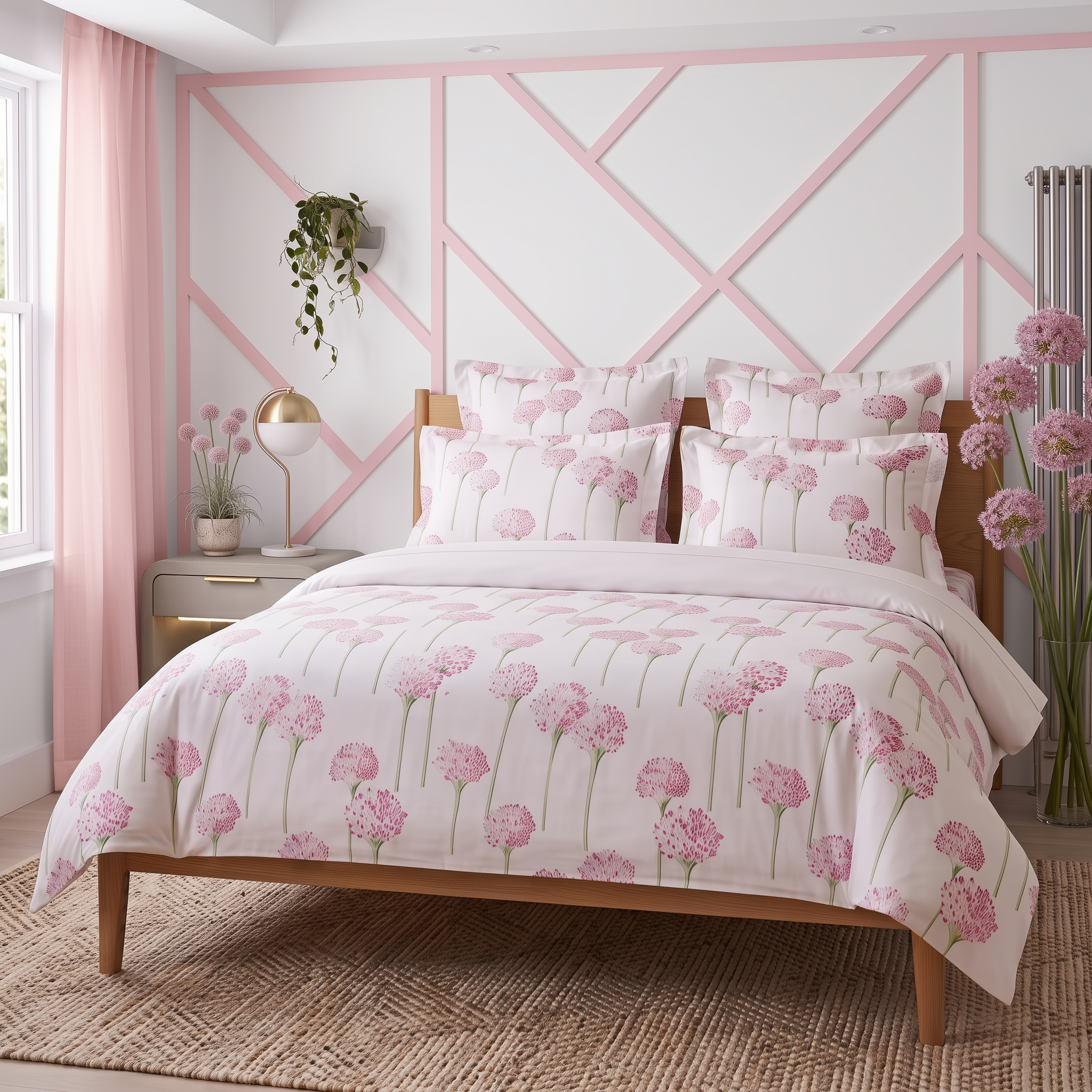 Charlotte Peony 4 Piece Bedding Set