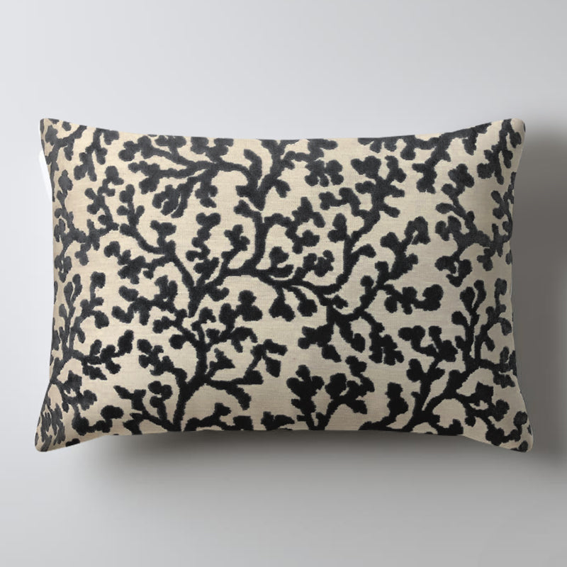 Coral Navy Throw Pillow