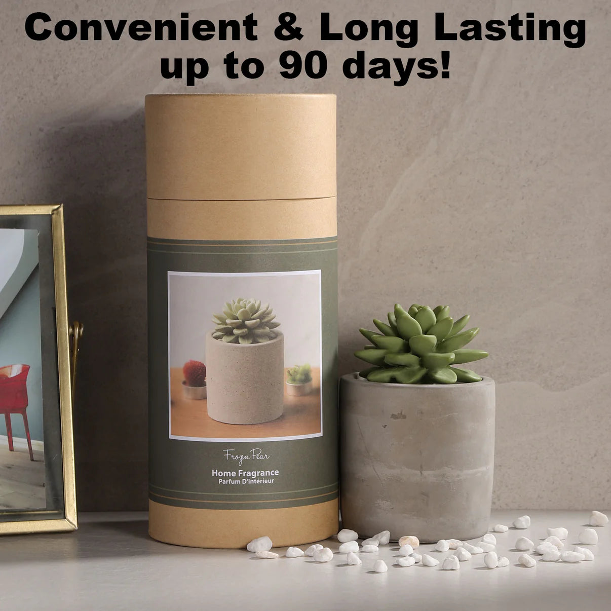 Succulent Diffuser Ceramic Planter Set - Frozen Pear