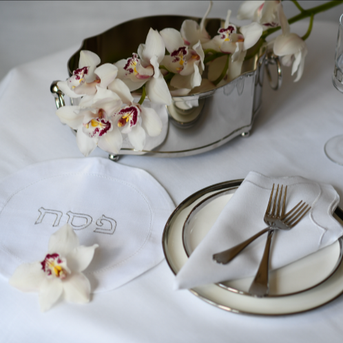 Fern Home Hemstitch Pesach Set