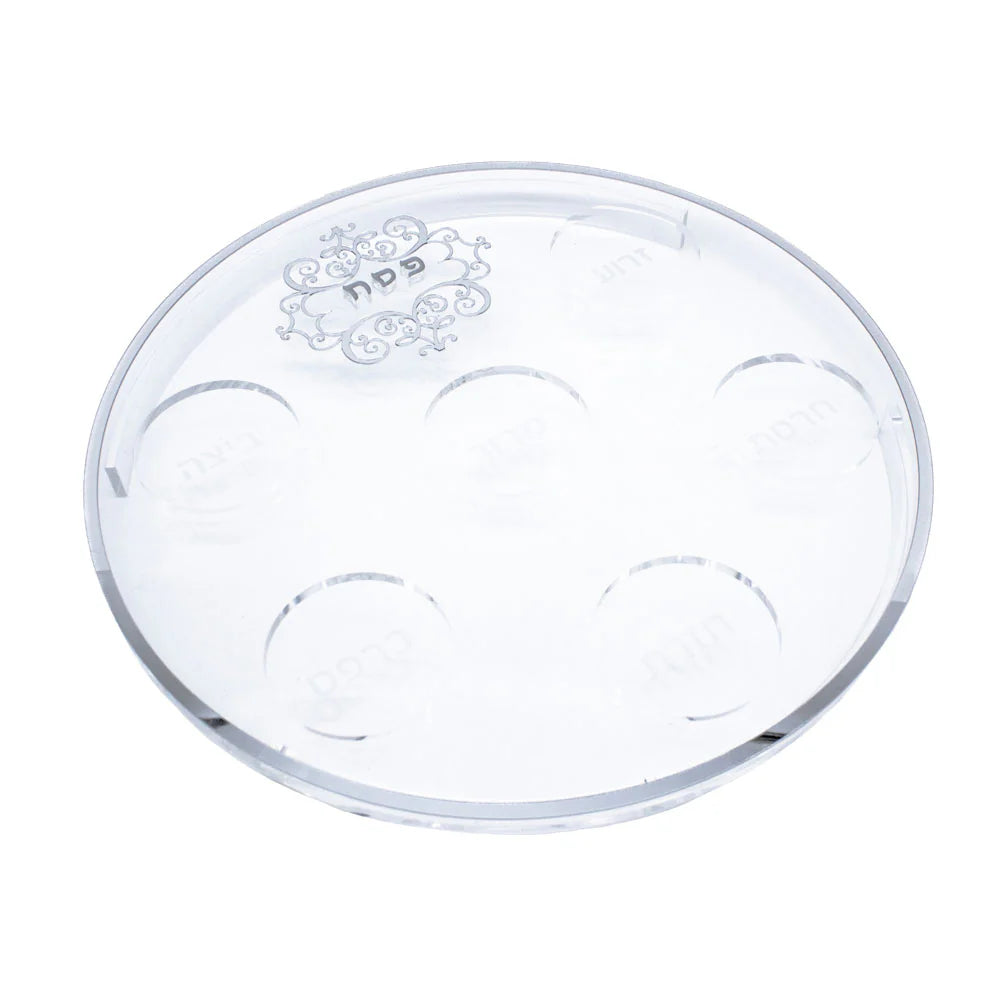 Lucite Filigree Seder Plate