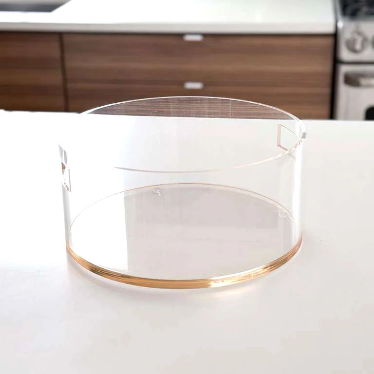Amber Lucite Wash Bowl