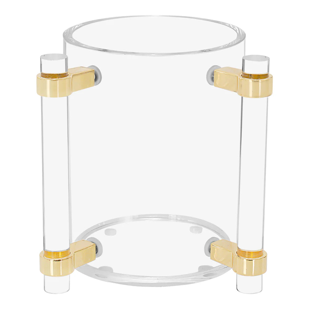 Lucite Wash Cup with Elegant Handles