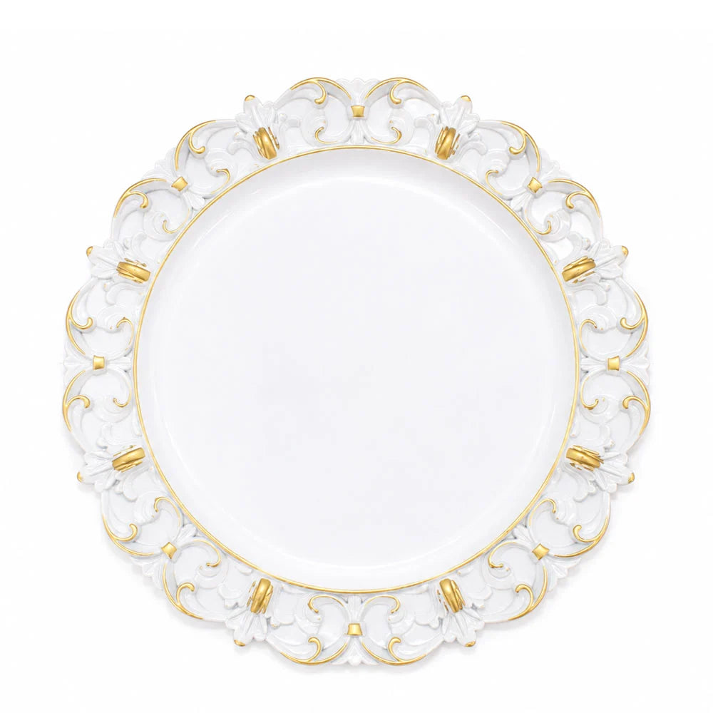 Gold Accent Charger Plates 4pk