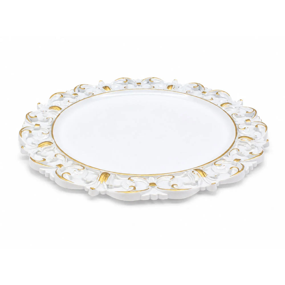 Gold Accent Charger Plates 4pk