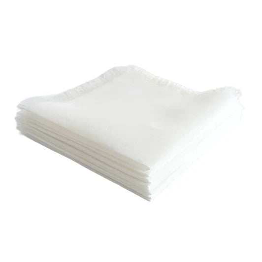 Whisper Weave Frayed Edge Napkins