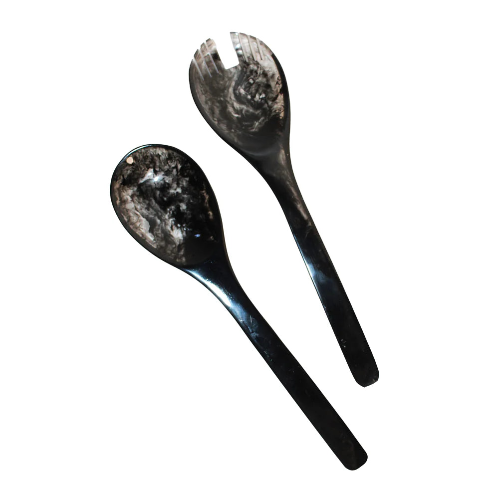 Resin Black Salad Servers