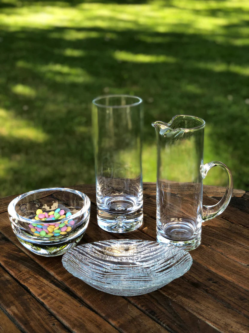 Galaxy European Mouth Blown Lead Free Crystal Cylinder Vase 10.5″ X 3