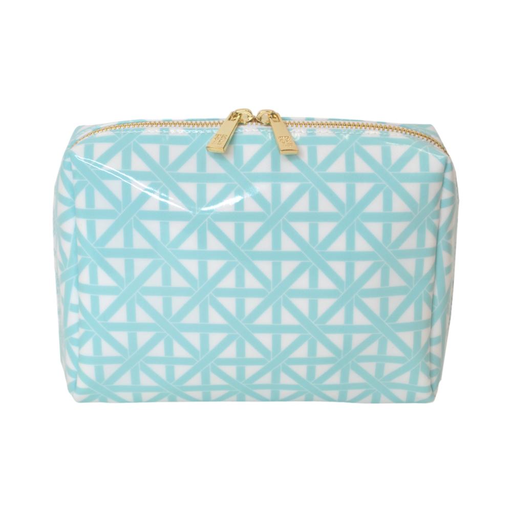 Luxe Gloss Double Zip Med - Trellis Aqua