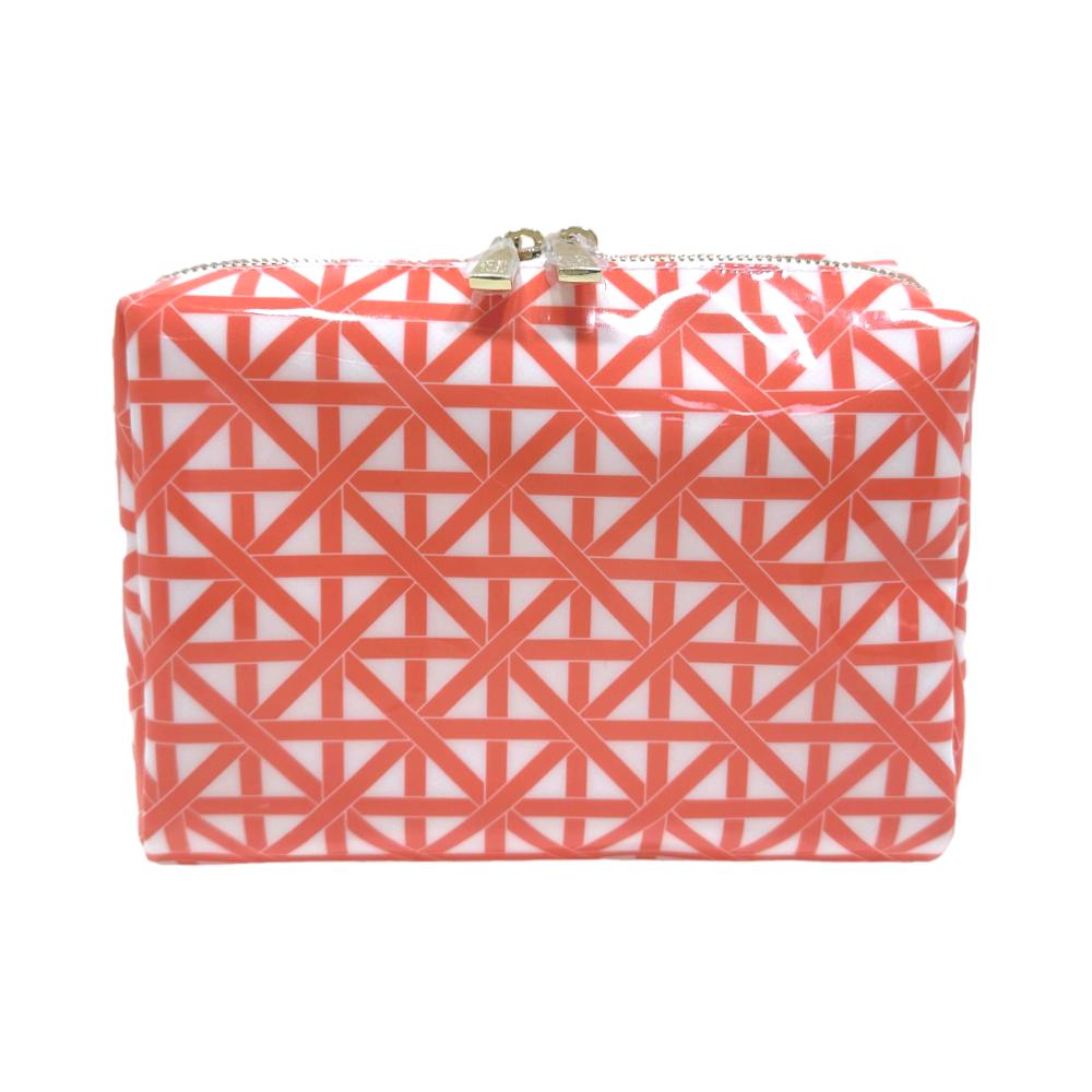 Luxe Gloss Double Zip Med - Trellis Coral