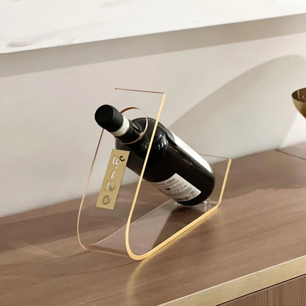 Lucite Laser Cut Wine Stand