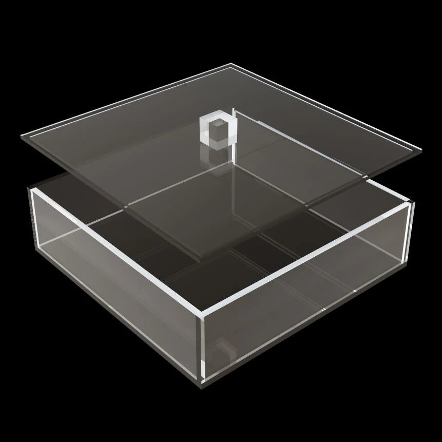 Lucite Matzah Box - for Round Matzos