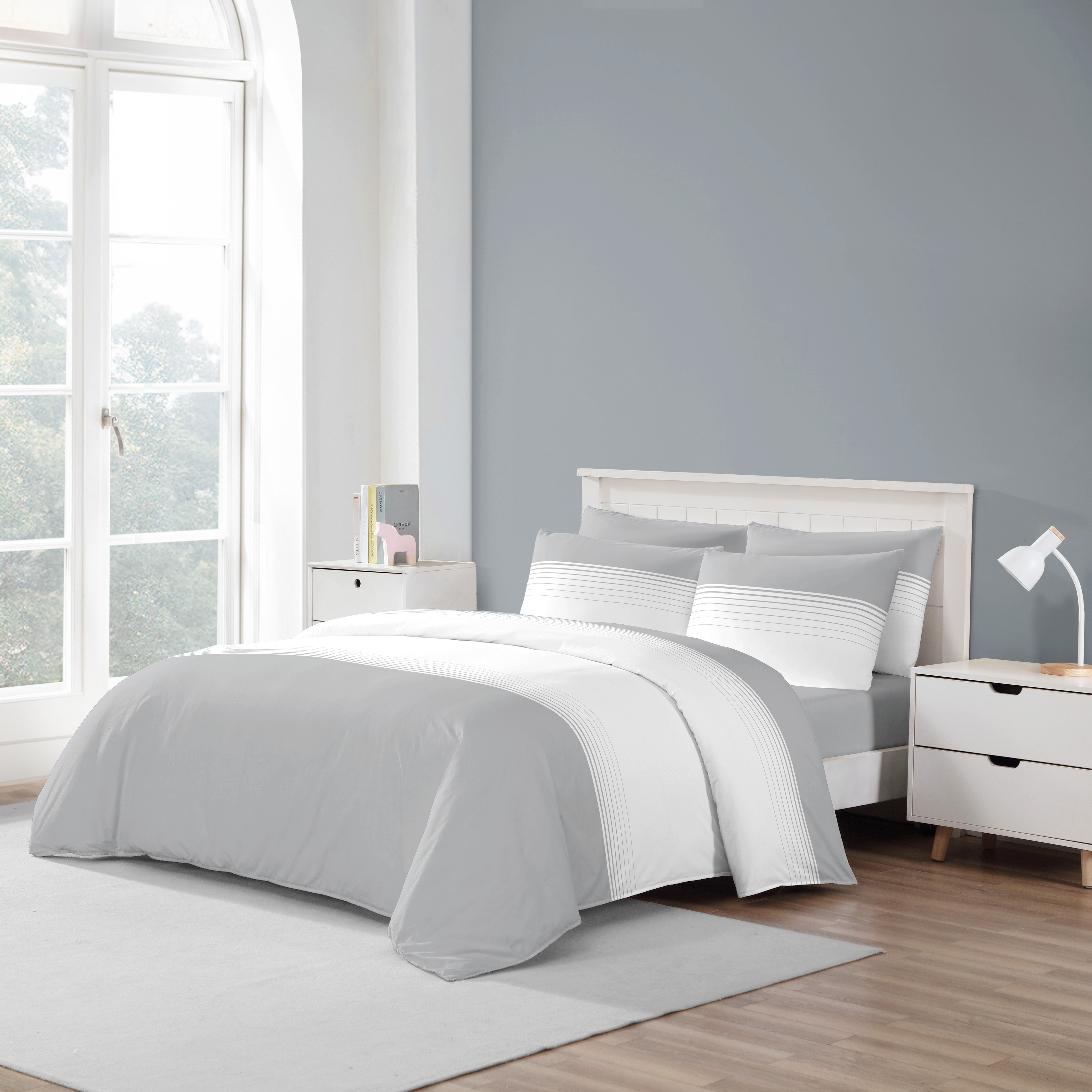 Belgium Milano Grey 6 Piece Bedding Set